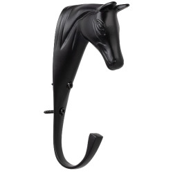 Suporte para bridão de cavalo em latão maciço Supreme Preto