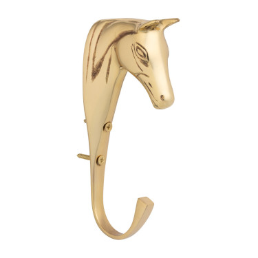Suporte para bridão de cavalo em latão maciço Supreme Dourado Ouro