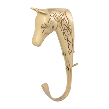 Suporte para bridão de cavalo em latão maciço Supreme Dourado Ouro