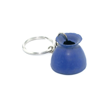 Chaveiro com sinos de borracha Umbria Equitazione Azul royal