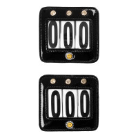 Porta-número de concurso Equestro com cristais Preto