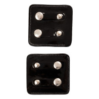 Porta-número de concurso Equestro com cristais Preto