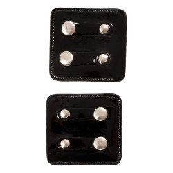 Porta-número de concurso Equestro com cristais Preto