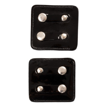 Porta-número de concurso Equestro com cristais Preto