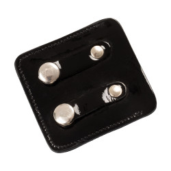 Porta-número de concurso Equestro com cristais Preto