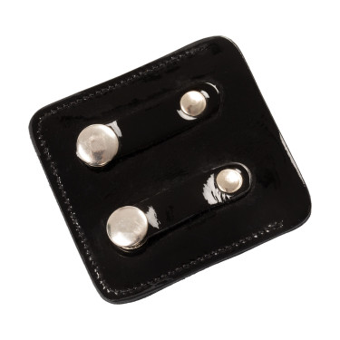 Porta-número de concurso Equestro com cristais Preto