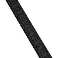 Renas de borracha Equestro com grip em relevo e acabamentos prateados Preto Renas de borracha Equestro com grip em relevo e acabamentos prateados Preto