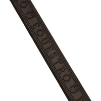 Renas de borracha Equestro com grip em relevo e acabamentos prateados Preto Renas de borracha Equestro com grip em relevo e acabamentos prateados Preto