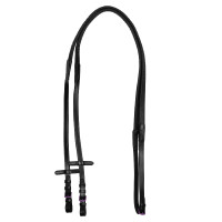 Rendas de couro e borracha Equestro fitting violeta Preto