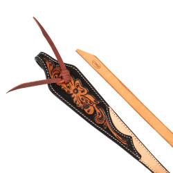 Rendas western Pool’s dark floral tooling Preto / natural