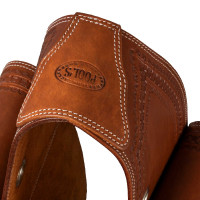 Alforje Pool's Bisaccia Handtooled Óleo escuro Castanho Alforje Pool's Bisaccia Handtooled Óleo escuro Castanho