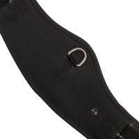 Cilha de dressage anatómica Equestro com placa de logótipo Preto