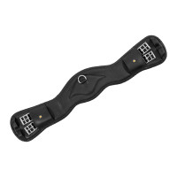 Cilha de dressage Equestro em couro macio Preto
