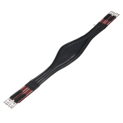 Cilhou de salto em couro Equestro com elásticos Preto