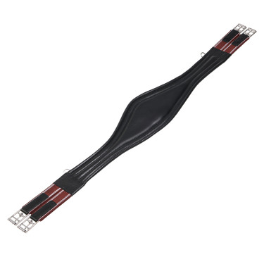 Cilhou de salto em couro Equestro com elásticos Preto