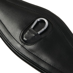 Cilhou de salto em couro Equestro com elásticos Preto