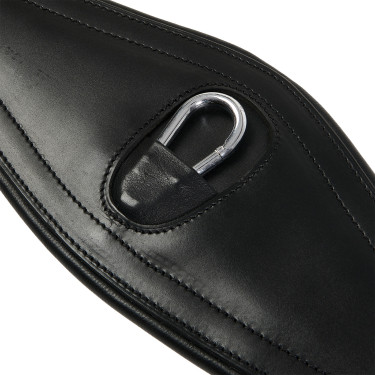 Cilhou de salto em couro Equestro com elásticos Preto