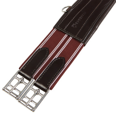 Cilhou de salto em couro Equestro com elásticos Castanho escuro