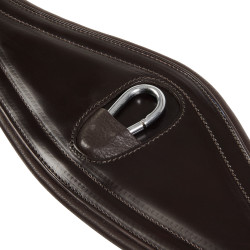 Cilhou de salto em couro Equestro com elásticos Castanho escuro