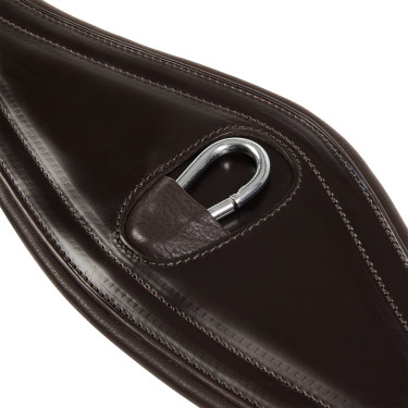 Cilhou de salto em couro Equestro com elásticos Castanho escuro