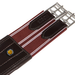 Cilhou de salto em couro Equestro com elásticos Castanho escuro