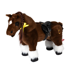 Sela de salto Equestro para cavalo de brinquedo Preto