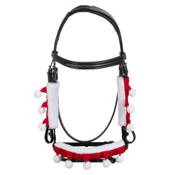 Conjunto de Natal Supreme cobre-narigueira + protetores de montantes Vermelho