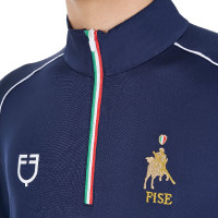 Camada base de treino masculina Equestro x FISE Blazer marinho Azul-marinho