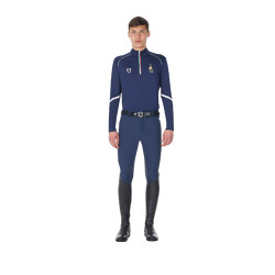 Camada base de treino masculina Equestro x FISE Blazer marinho Azul-marinho
