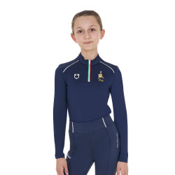 Camada base infantil unissexo Equestro x FISE Blazer marinho Azul-marinho