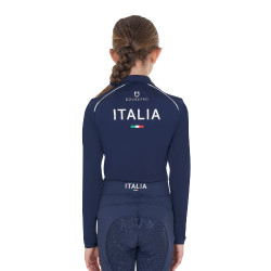 Camada base infantil unissexo Equestro x FISE Blazer marinho Azul-marinho