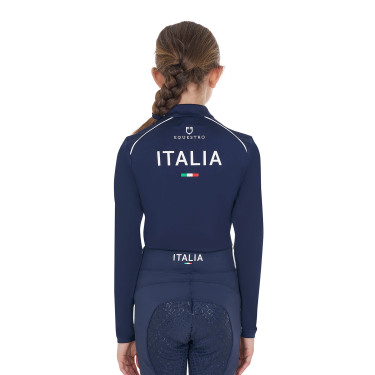 Camada base infantil unissexo Equestro x FISE Blazer marinho Azul-marinho