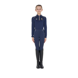 Camada base infantil unissexo Equestro x FISE Blazer marinho Azul-marinho
