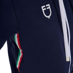 Moletom com capuz feminino Equestro x FISE Blazer marinho Azul-marinho