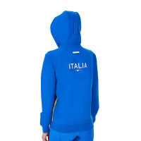 Moletom com capuz feminino Equestro x FISE Azul da Savoia