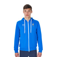 Camisola com capuz homem Equestro x FISE Azul da Savoia