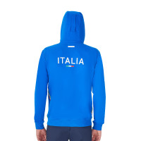 Camisola com capuz homem Equestro x FISE Azul da Savoia