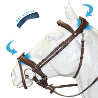 Bridon Flags & Cup Comfort combinado Castanho