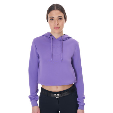 Sweat feminino Equestro com recortes Violeta infinito