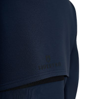 Sweat feminino Equestro com recortes Blazer marinho Azul-marinho