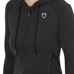 Cropped hoodie feminino Equestro Preto