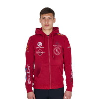 Sweat masculino Equestro com capuz multi‑logotipo Scooter Bege