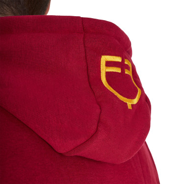 Sweat masculino Equestro com capuz multi‑logotipo Scooter Bege