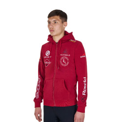 Sweat masculino Equestro com capuz multi‑logotipo Scooter Bege