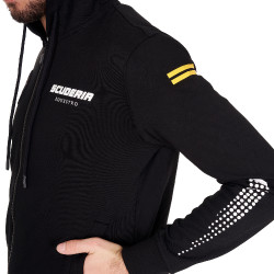 Moletom masculino Equestro Scuderia com capuz Preto