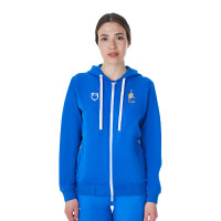 Moletom polar feminino Equestro x FISE Blazer marinho Azul-marinho