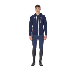 Camisola polar masculina Equestro x FISE Blazer marinho Azul-marinho