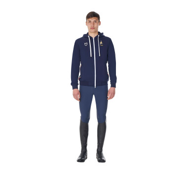 Camisola polar masculina Equestro x FISE Blazer marinho Azul-marinho