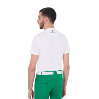 T-shirt masculino Equestro Horse Club em algodão de manga curta Branco