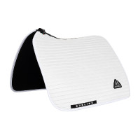 Tapete de dressage Acavallo Sublime em camurça com bandas Branco